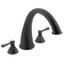 Two Handle Roman Tub Faucet in Wrought Iron Trim Only