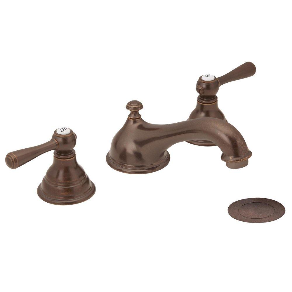 Moen Oil Rubbed Bronze Two Handle Widespread Bathroom Sink Faucet 