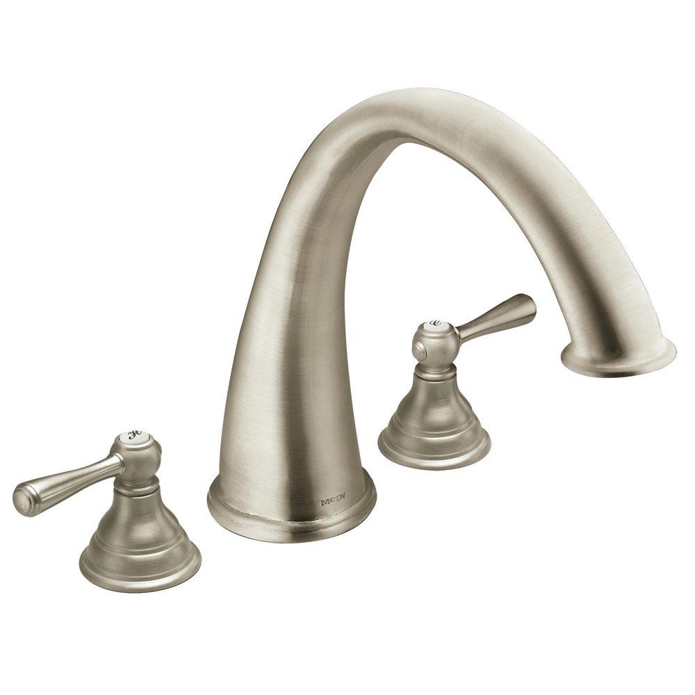 Moen Brushed Nickel Two Handle Roman Tub Faucet Trim Only 