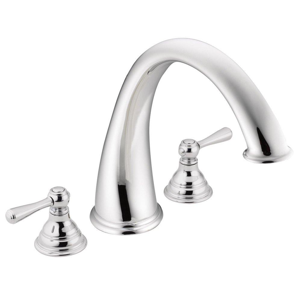 Moen Polished Chrome Two Handle Roman Tub Faucet Trim Only 
