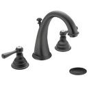 Moen Wrought Iron Two Handle Widespread Bathroom Sink Faucet with Pop-Up Drain Assembly 