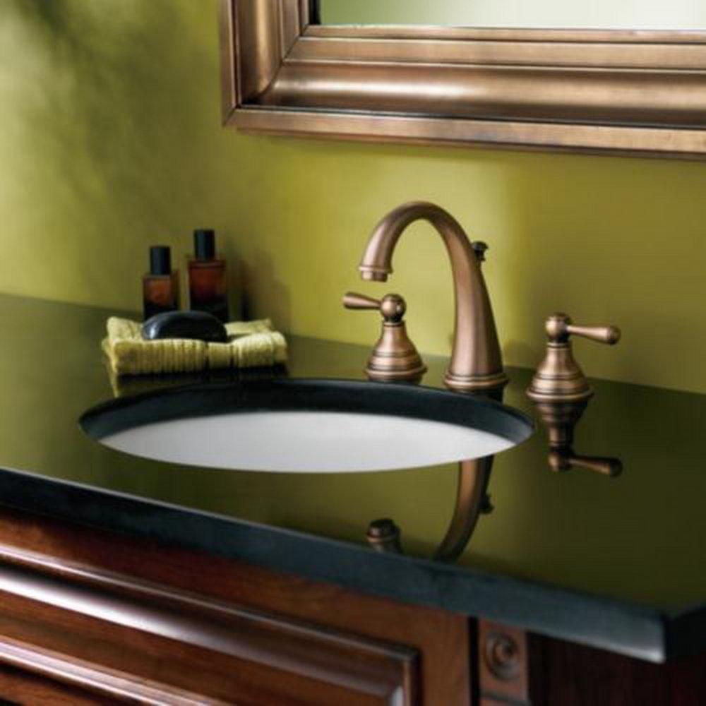 Moen Polished Chrome Two Handle Widespread Bathroom Sink Faucet with Pop-Up Drain Assembly 