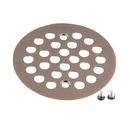 4- 1/4 in. Round Shower Drain Cover with Screw Oil Rubbed Bronze