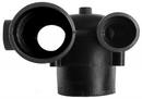 Black Hub x Spigot Service Cast Iron Left Hand Starter Fitting 