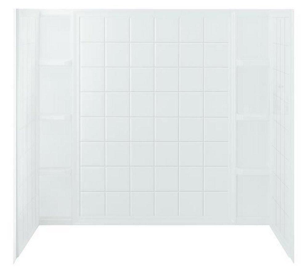 Sterling White 60 x 37-1/2 x 54-1/4 in. Tub & Shower Wall 