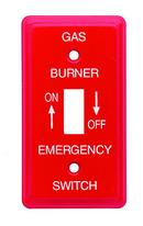 DiversiTech&reg; Red 2-1/2 in. Switch Cover 