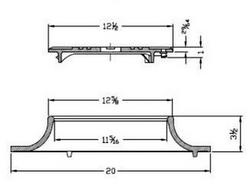 18 x 20 x 3-1/2 in. Locking Water Meter Box and Lid with Touch Read Hole