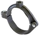 1-1/2 in. Malleable Iron Extension Split Pipe Clamp for 3/8 in. Threaded Steel Rods in Black