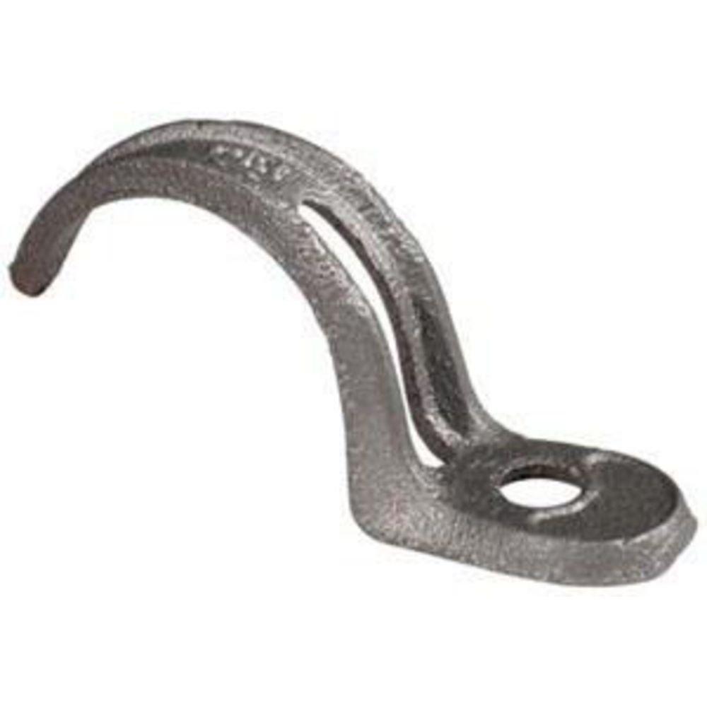 3/4 Black Malleable Iron One Hole Clamp 