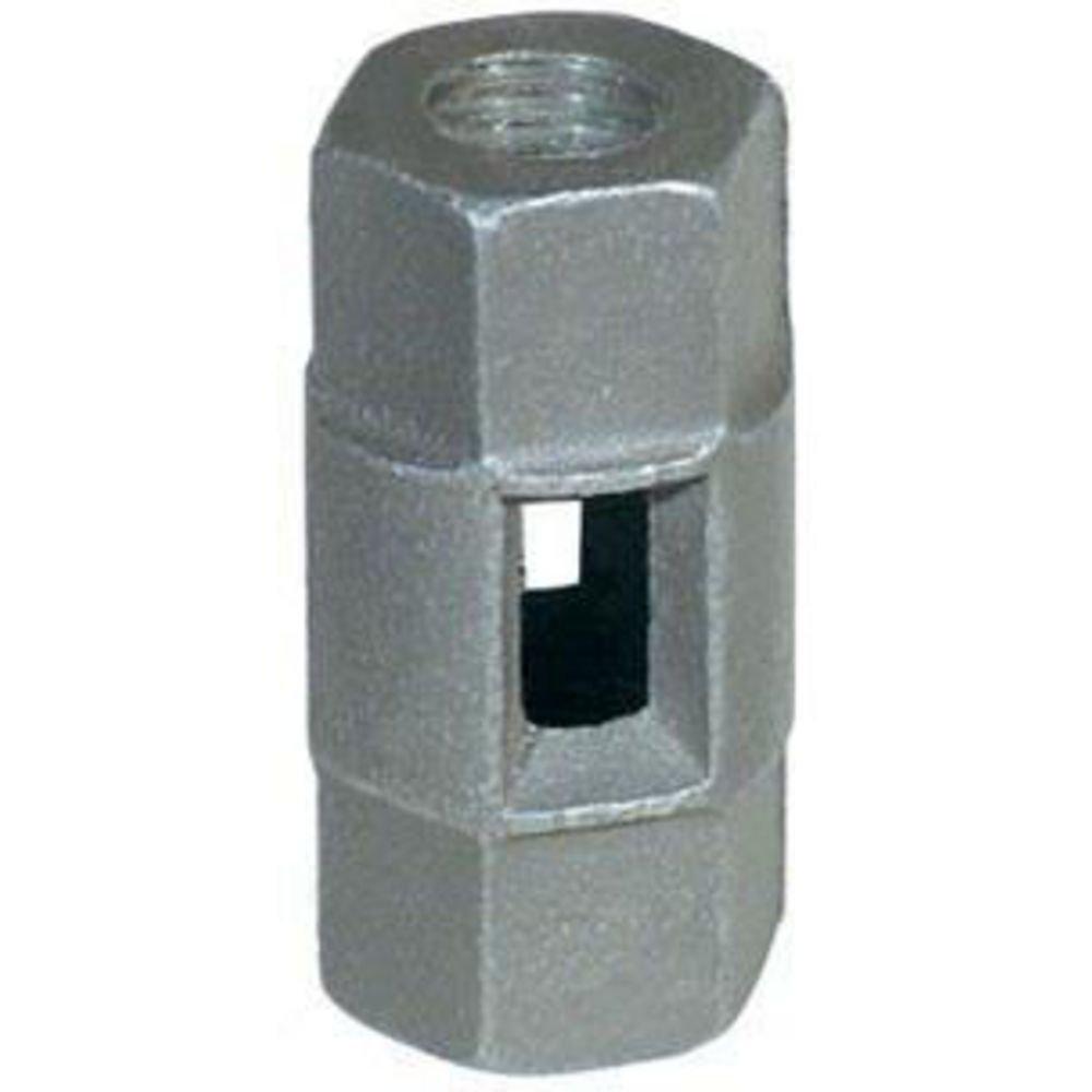 Anvil-Strut Black Malleable Iron Straight Rod Coupling 