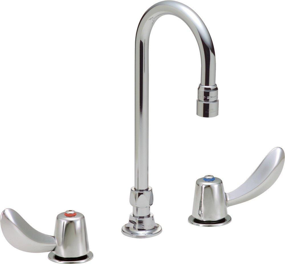 Delta Faucet Chrome Two Handle Lever Deck Mount Service Faucet 