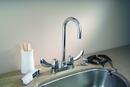 Delta Faucet Chrome Two Handle Lever Deck Mount Service Faucet 
