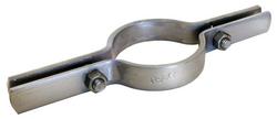 8 in. Carbon Steel Riser Clamp in Black