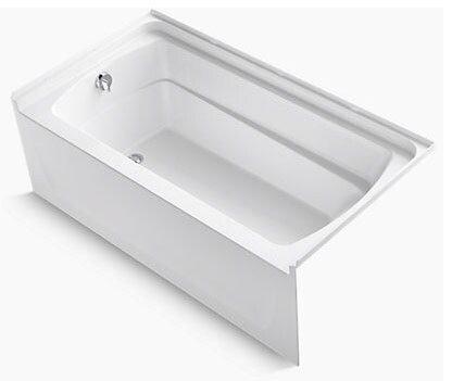 Sterling White 60 x 32-1/8 in. Soaker Alcove Bathtub Left Drain 