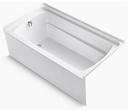 Sterling White 60 x 32-1/8 in. Soaker Alcove Bathtub Left Drain 