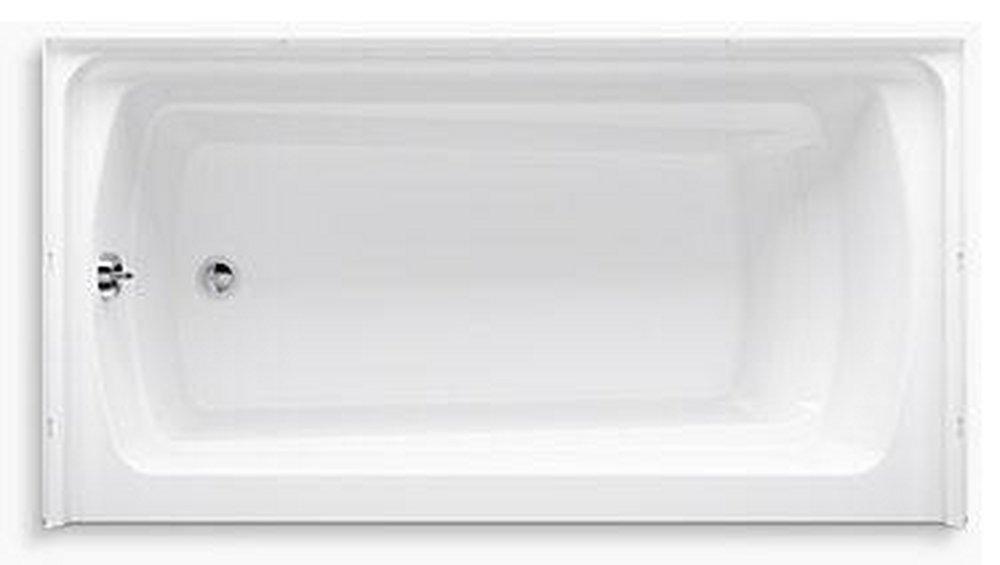 Sterling White 60 x 32-1/8 in. Soaker Alcove Bathtub Left Drain 