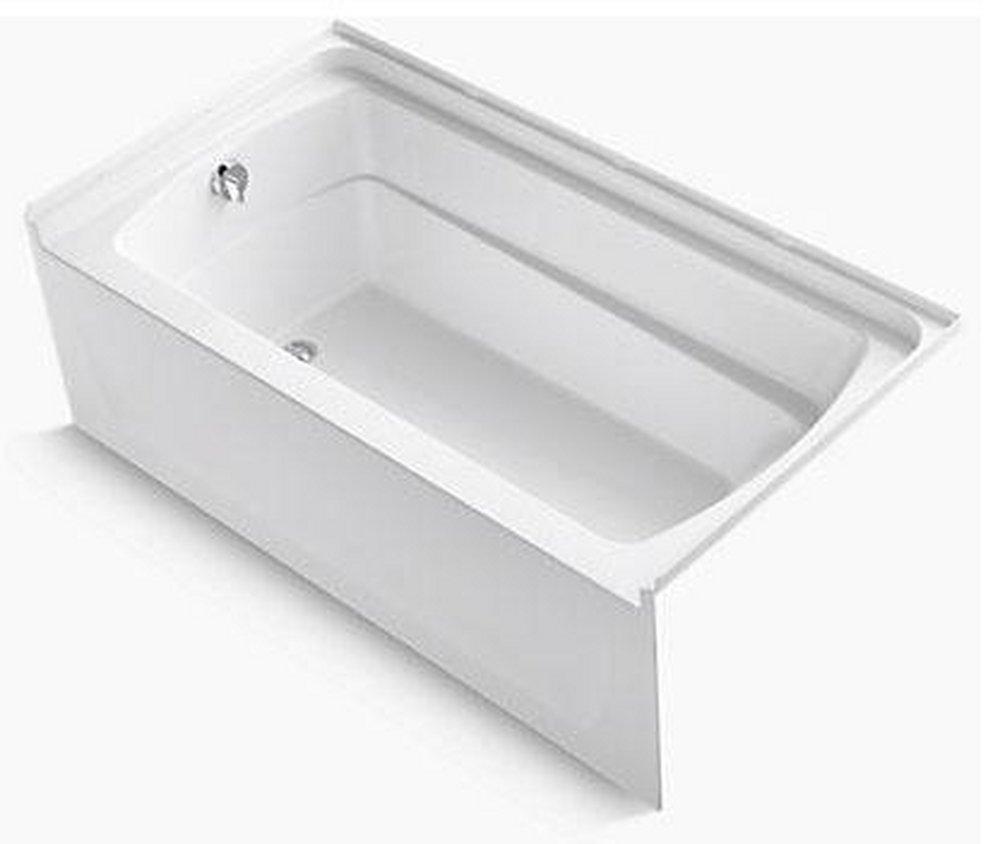 Sterling 60 in. x 32 in. Soaker Alcove Bathtub with Left Drain in White