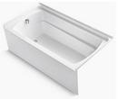 60 in. x 32 in. Soaker Alcove Bathtub with Left Drain in White