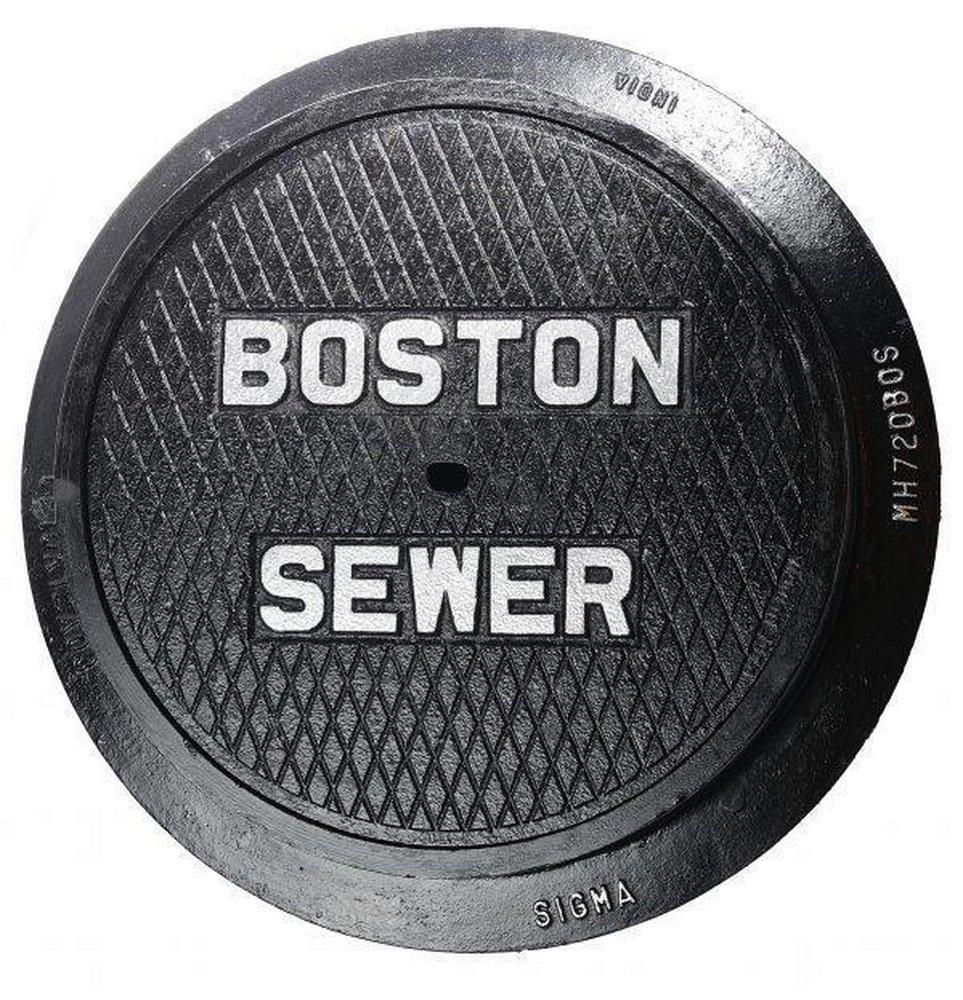 SIGMA 8 in. Manhole Ring and Cover for Boston Sewer 