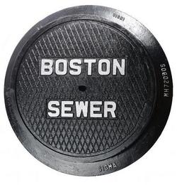 26 x 8 in. Manhole Ring and Cover for Boston Sewer
