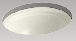 20-1/2 in. Undermount Oval Vitreous China Bathroom Sink in Biscuit