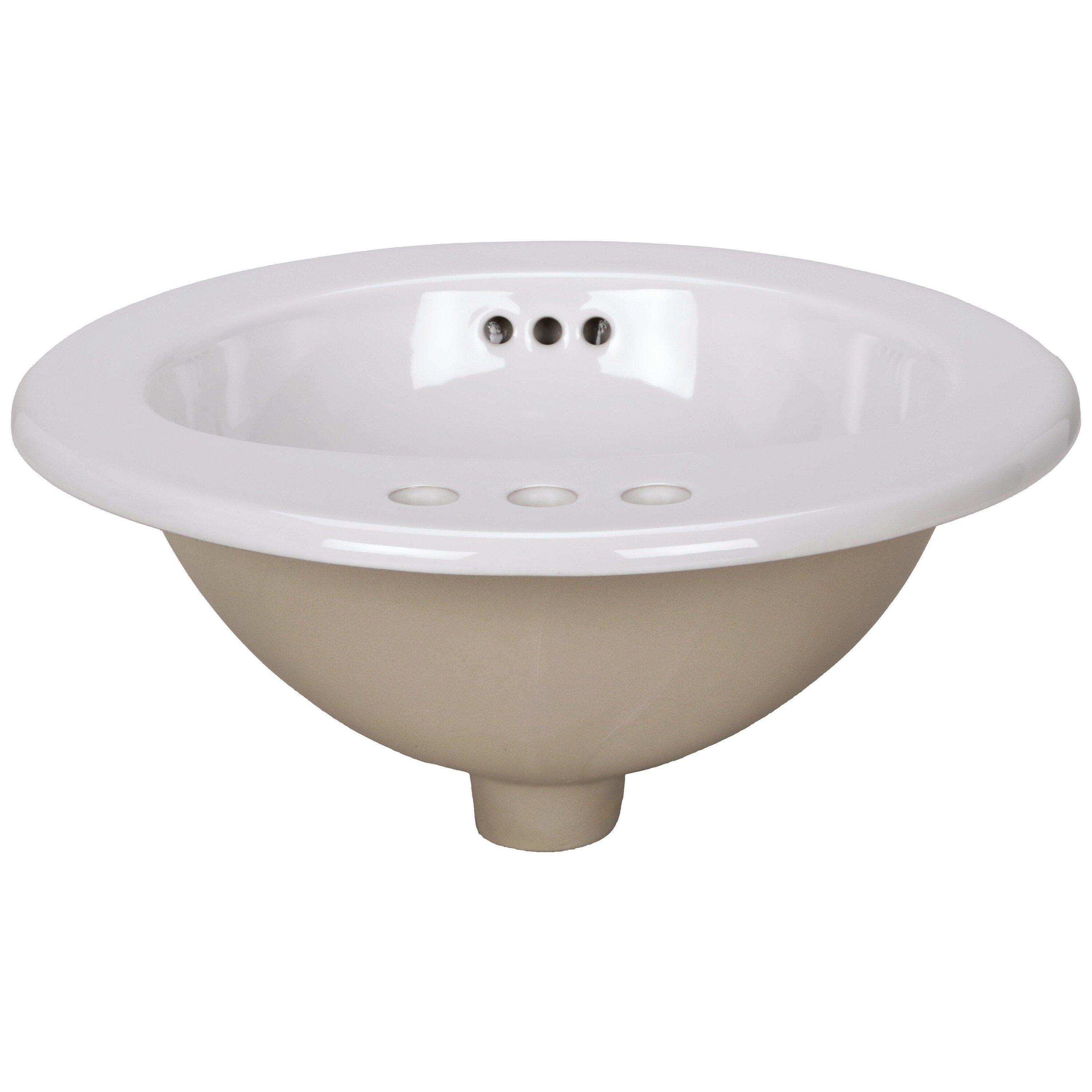 Zurn White Drop-in Basin 