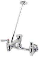 Zurn Polished Chrome Two Lever Handle Wall Mount Service Faucet 
