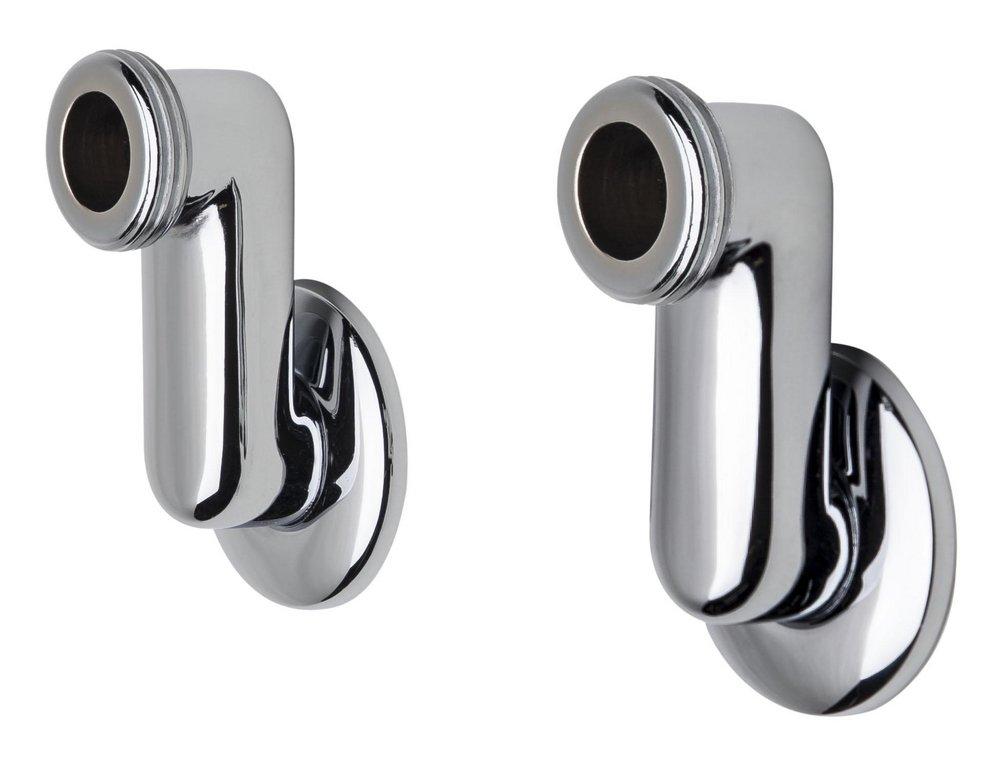 ROHL&reg; Polished Chrome Cisal Set of Eccentric Wall Unions 