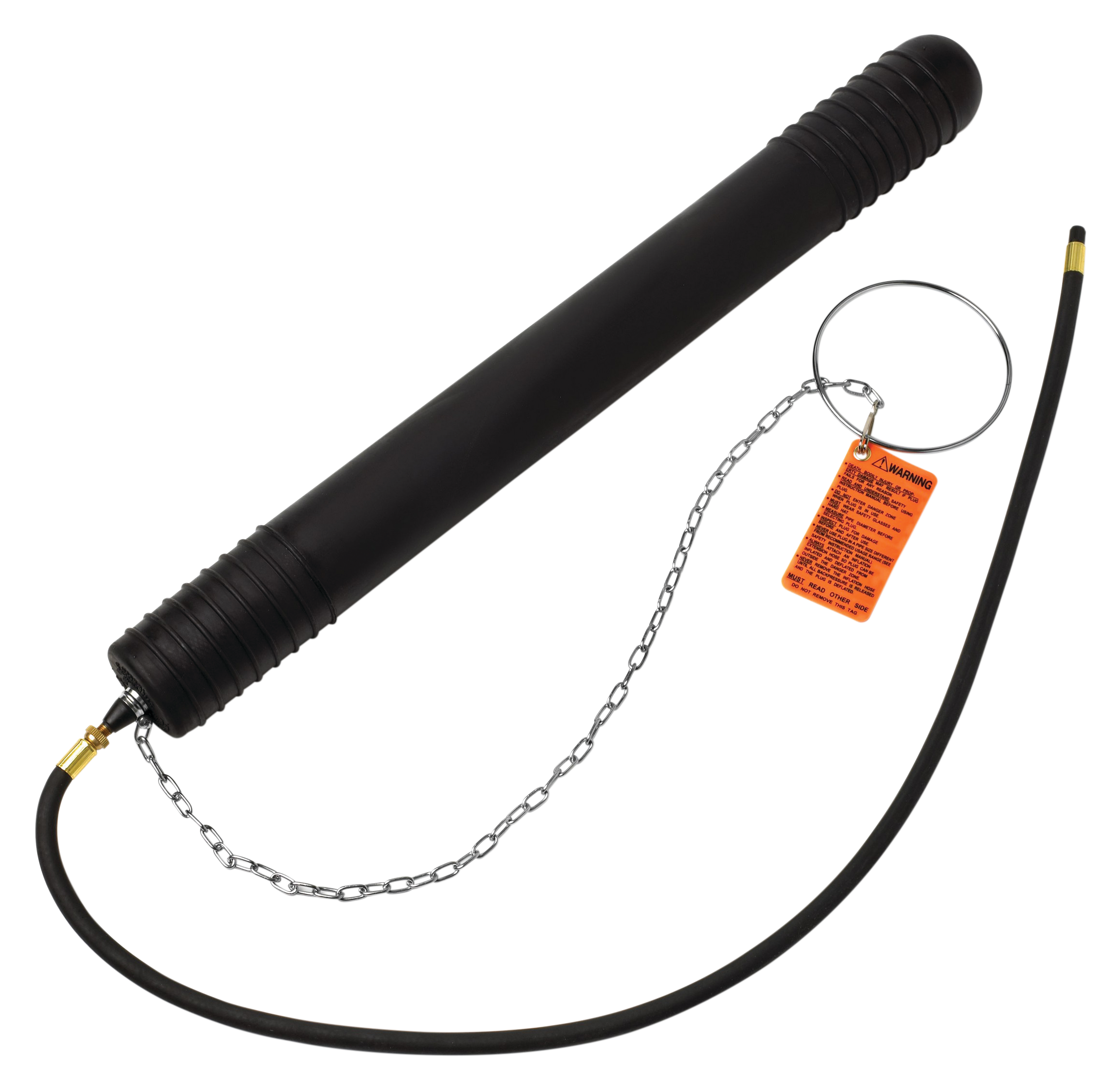 Cherne Black 1-1/2 in. DWV Systems, Sewer Test Plug 