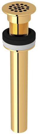 ROHL&reg; Italian Brass GRID Drain With 8 Tailpiece Inca Brass 