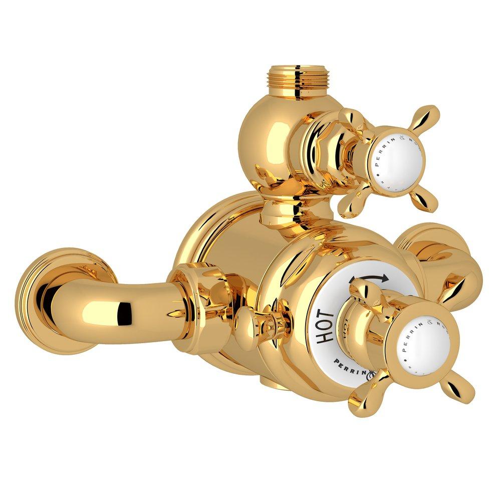 Perrin & Rowe&reg; English Gold Female NPT Thermostatic Valve 