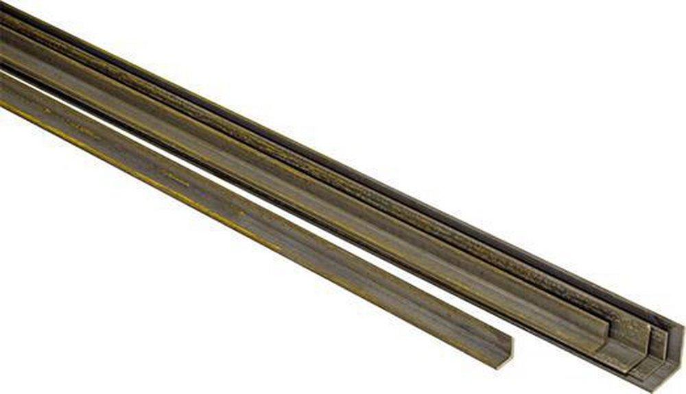 Black 3 x 1/4 in. x 20 ft Iron Angle in Black 