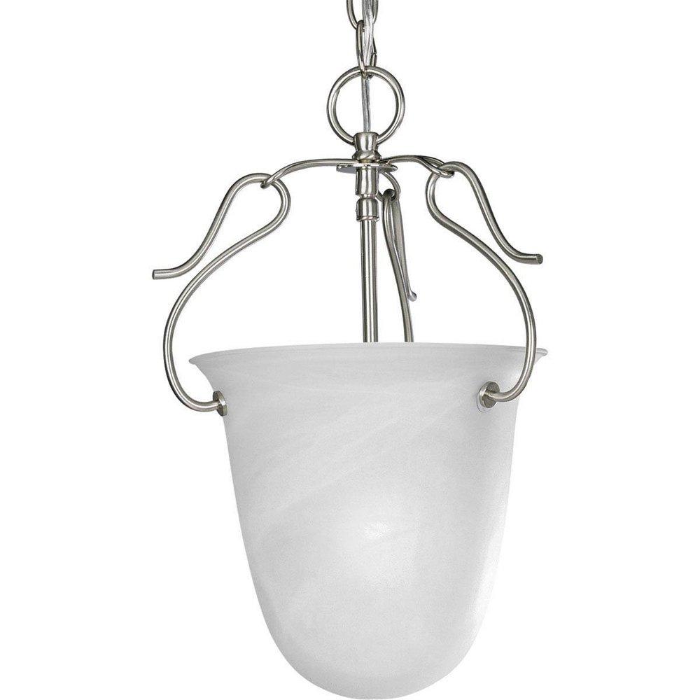Progress Lighting Brushed Nickel 150W 1-Light Foyer Fixture 