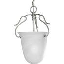 Progress Lighting Brushed Nickel 150W 1-Light Foyer Fixture 