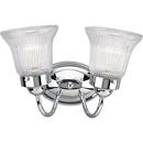 Progress Lighting Polished Chrome 100W 2-Light Medium Base Bath Bracket 
