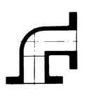 Fiber Glass System/Smith Fibercast Flanged Fiberglass 90 Degree Elbow 