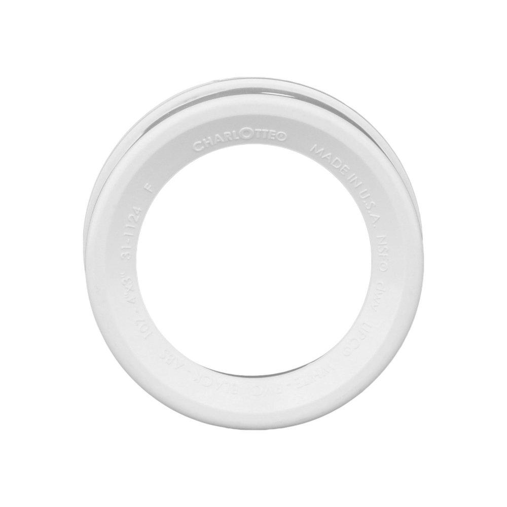 White PVC DWV Bushing 