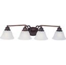 Maxim Lighting&reg; Oil Rubbed Bronze 6 in. 100W 4-Light Bath Light with Marble Glass Shade 