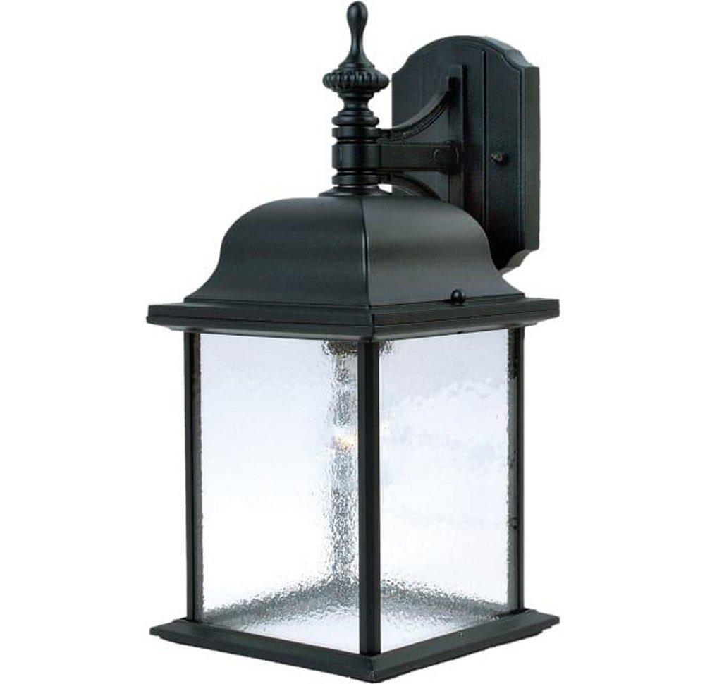 Maxim Lighting&reg; Black 7 in. 100W 1-Light Medium E-26 Incandescent Wall Lantern 