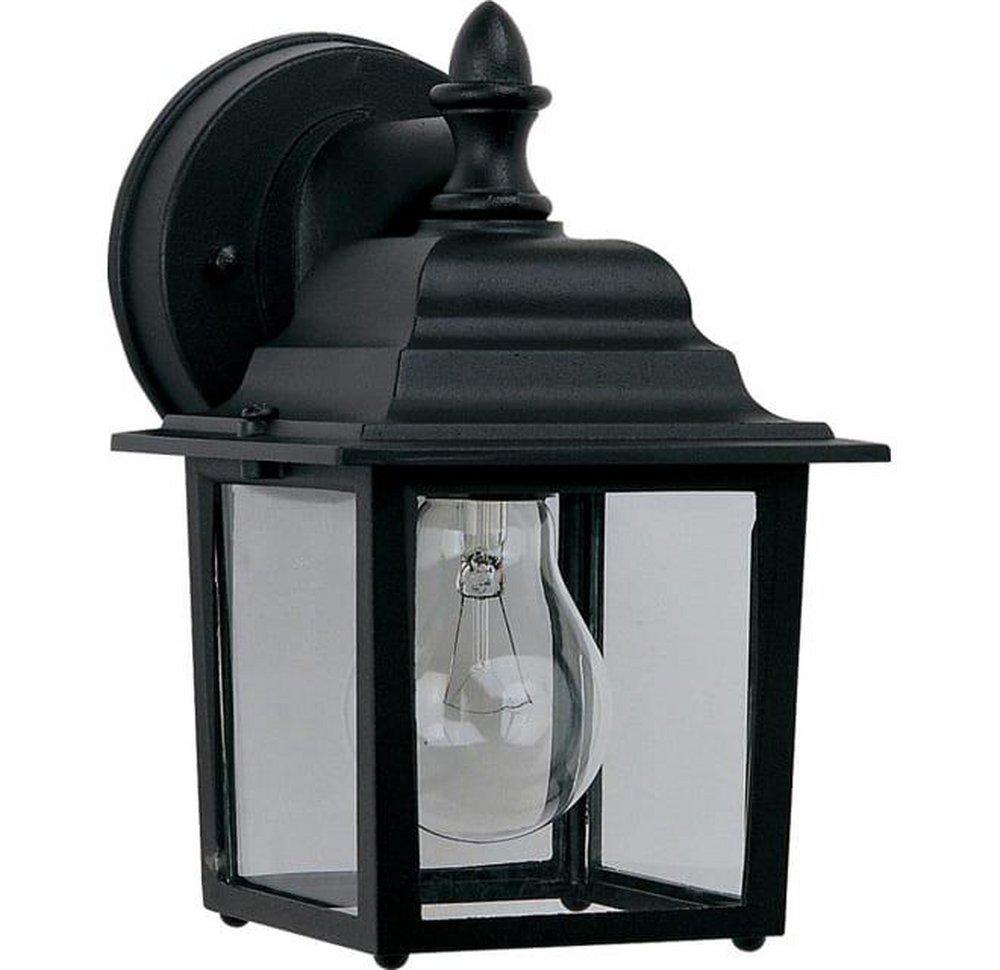 Maxim Lighting&reg; Black 8-1/2 x 5-1/2 in. 60W 1-Light Outdoor Wall Lantern 