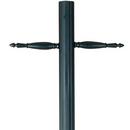 19 in. Burial Pole with Photocell in Black