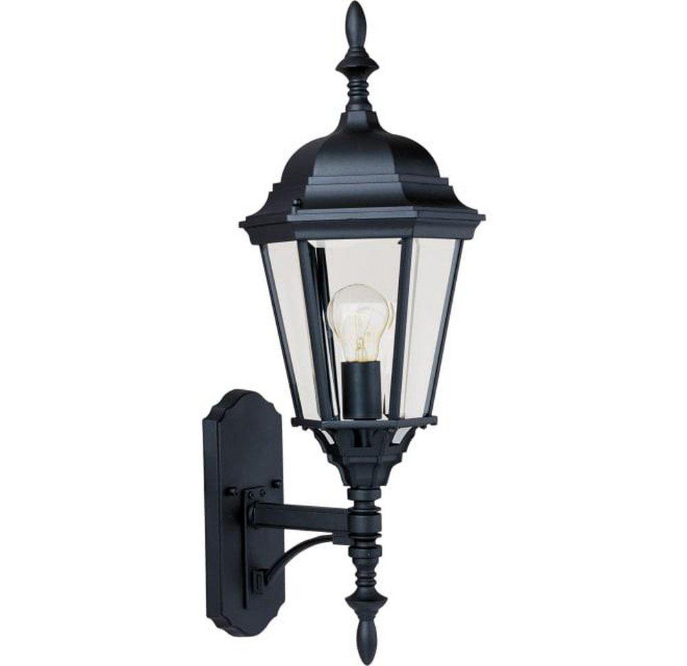 Maxim Lighting&reg; Black 24 x 9-1/2 in. 100W 1-Light Outdoor Wall Lantern 
