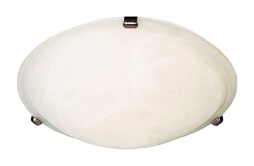 Maxim Lighting&reg; Oil Rubbed Bronze 16 in. 3-Light Flushmount with Marble Glass Shade 