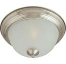 Maxim Lighting&reg; Satin Nickel 11-1/2 in. 1-Light Flushmount with Frosted Glass Shade 