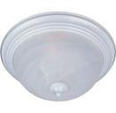 Maxim Lighting&reg; White 60W 1-Light Incandescent Ceiling Light Fixture with Marble Glass 