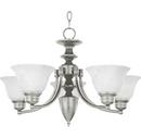 5-Light Chandelier in Satin Nickel