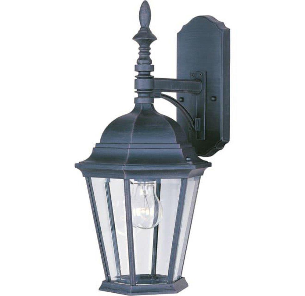 Maxim Lighting&reg; Black 19 x 9-1/2 in. 100W 1-Light Outdoor Wall Lantern 
