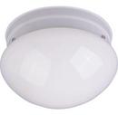 Maxim Lighting&reg; White 9 in. 2-Light Flushmount with White Glass Shade 