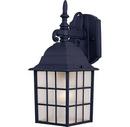 14-1/4 x 6 in. 100W 1-Light Outdoor Wall Lantern in Black