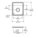 Elkay Chrome Plated Round Push Button 